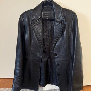Vintage leather blazer